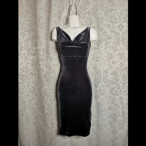 Gray velor evening 👗